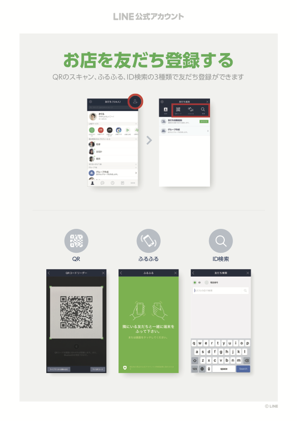 登録方法LINE